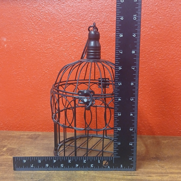 Hanging Metal Birdcage Candle Holder Lantern Home Decor, 6x10" - Picture 8 of 8